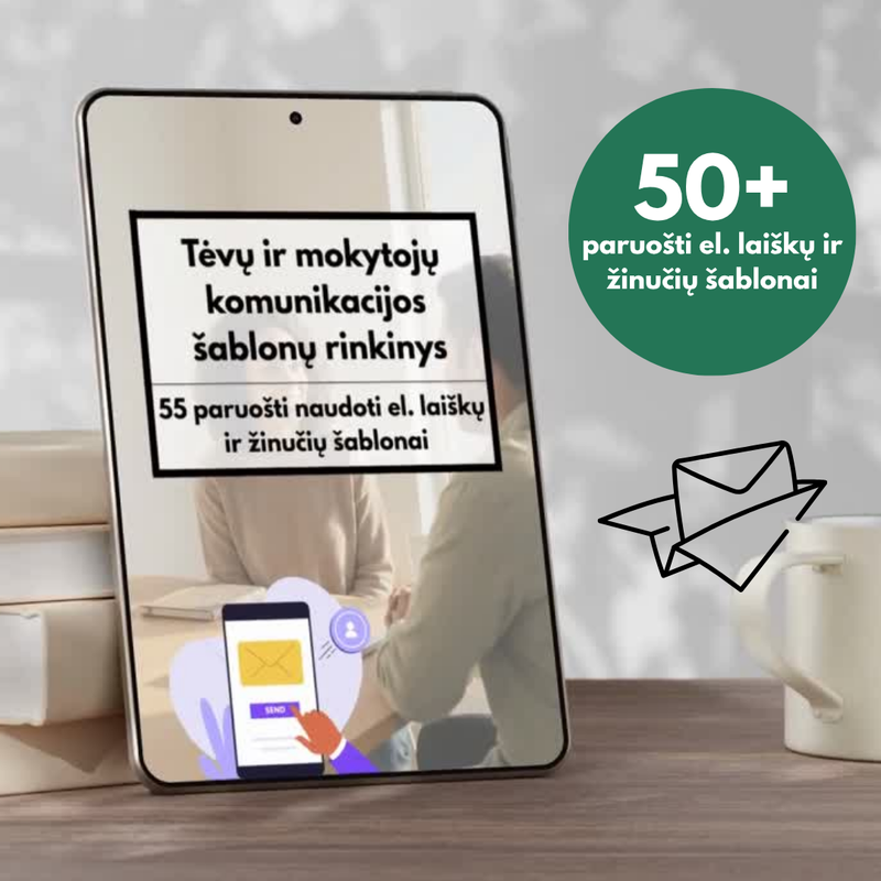 Komunikacija su tėvais be streso: 55 šablonai (PDF)