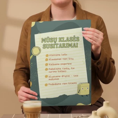 Klasės taisyklių plakatas (PDF)