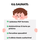 Klasės taisyklių plakatas (PDF)